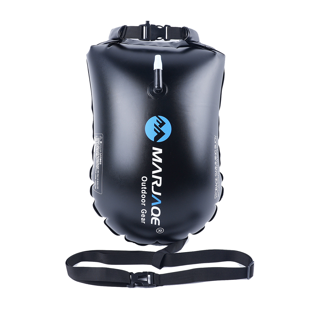 Swim Buoy Open Water - Airbag singolo gonfiabile aperto in PVC,